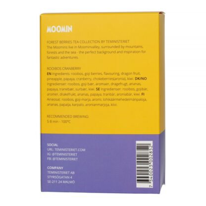 Teministeriet - Moomin Rooibos Cranberry - 20 piramidek - obrazek 2