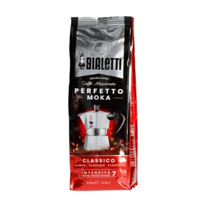 Bialetti Zestaw Moka Express 3tz + kawa Perfetto Moka Classico 250g - obrazek 4