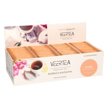 VEERTEA Pu-erh & Lemon - herbata czerwona w saszetkach / kopertkach - 100 torebek