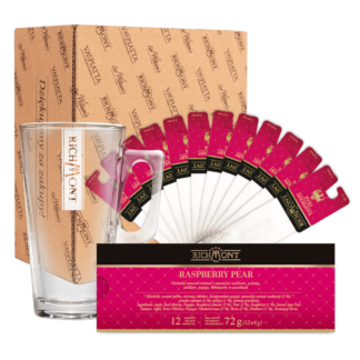 Richmont Raspberry Pear 12 Saszetek + Szklanka Hot Winter