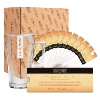 Richmont White Pearl of Fujian 12 Saszetek + Szklanka Hot Winter