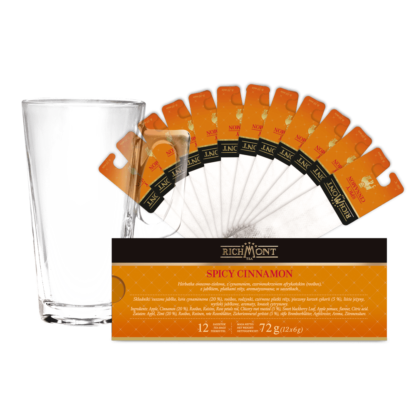 Richmont Spicy Cinnamon 12 Saszetek + Szklanka Hot Winter - obrazek 3