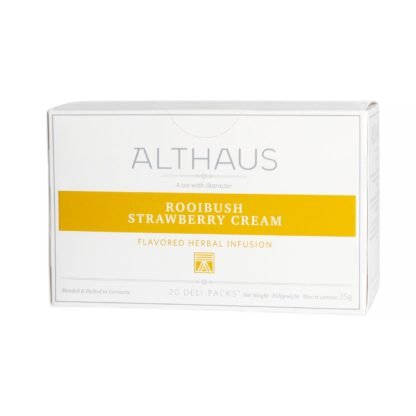 Althaus - Rooibush Strawberry Cream Deli Pack - Herbata 20 saszetek