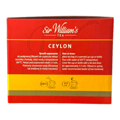 Sir William's London Ceylon Black Tea 500 Saszetek - obrazek 6