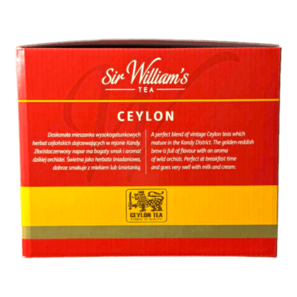 Sir William's London Ceylon Black Tea 500 Saszetek - obrazek 4
