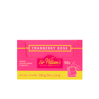 Sir William’s Tea Cranberry Rose 50 Saszetek - obrazek 4