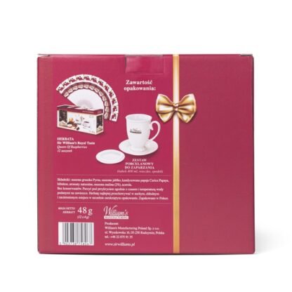 Zestaw Porcelanowy Sir William's & 12 Herbat QUEEN OF RASPBERRIES - obrazek 3