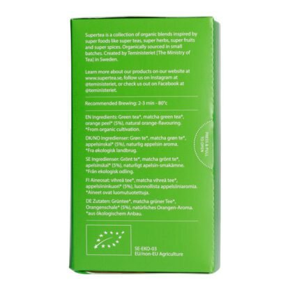 Teministeriet - Supertea Matcha Mandarin Organic - Herbata 20 Torebek - obrazek 2