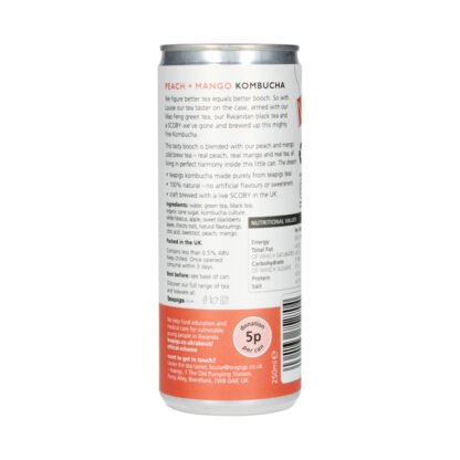 Teapigs Peach and Mango Kombucha - Brzoskwinia i mango - Napój 250ml - obrazek 3