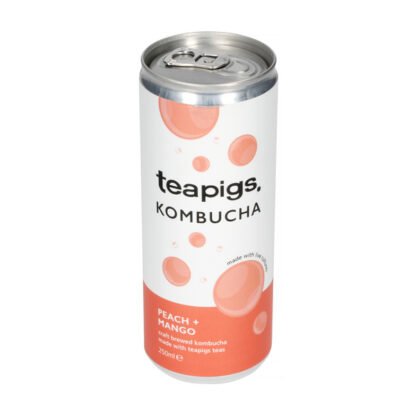 Teapigs Peach and Mango Kombucha - Brzoskwinia i mango - Napój 250ml - obrazek 2