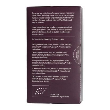 Teministeriet - Supertea Chai Krishna Organic - Herbata 20 Torebek - obrazek 3
