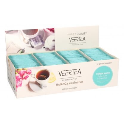 VEERTEA Yerba Mate & Grapefruit - herbata yerba mate w saszetkach / kopertkach - 100 torebek