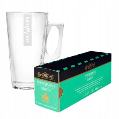 Richmont Peppermint Green 12 Saszetek + Szklanka Hot Winter
