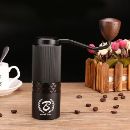 Barista Space - Premium - Młynek ręczny czarny - obrazek 2
