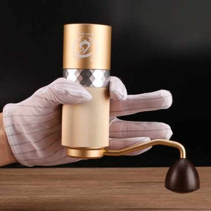 Barista Space - Premium - Młynek ręczny złoty - obrazek 3