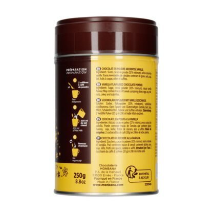 Monbana czekolada w proszku Vanille 250g - obrazek 3