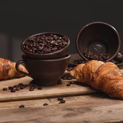 BIOFFEE Filiżanka i spodek z fusów kawowych i biomateriału - obrazek 10