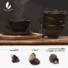 BIOFFEE Filiżanka i spodek z fusów kawowych i biomateriału - obrazek 13