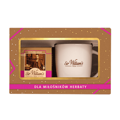 Zestaw Sir William's Tea 15 Herbat Ceylon Gold Z Kubkiem Porcelanowym