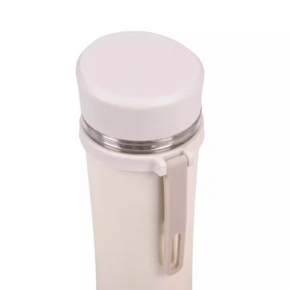 Butelka Termiczna Casno Greys 400 ml Biała - obrazek 2