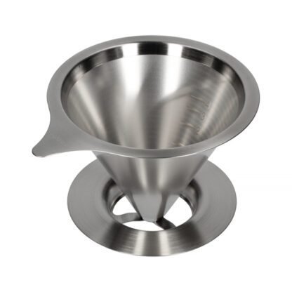Hario metalowy Drip V60-01 z podstawką - obrazek 2