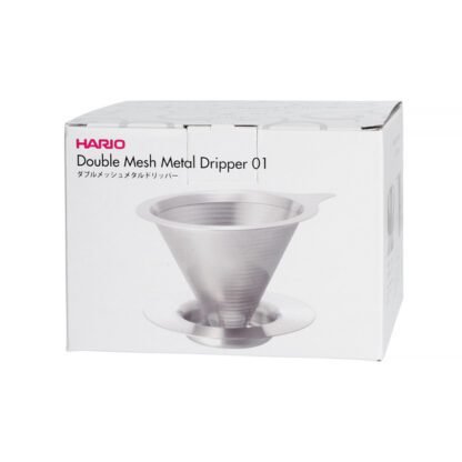 Hario metalowy Drip V60-01 z podstawką - obrazek 7