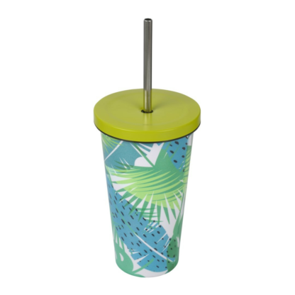 Kubek Termiczny Ze Słomką Casno Gloomy 510 ml Monstera - obrazek 2