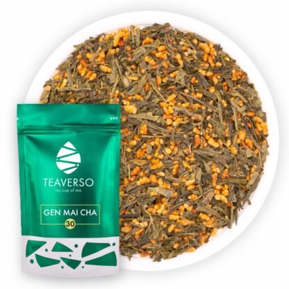 Herbata Zielona Teaverso Gen Mai Cha 100g - obrazek 4