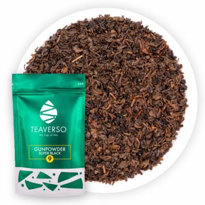 Herbata Czarna Teaverso Gunpowder Super Black 100g - obrazek 4