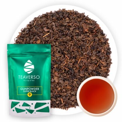 Herbata Czarna Teaverso Gunpowder Super Black 100g - obrazek 3