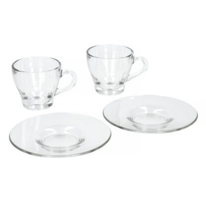 Bialetti Vetro - Zestaw 2 filiżanek ze spodkami do cappuccino - obrazek 2