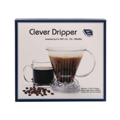 Clever Dripper - Zaparzacz do kawy L 500ml przezroczysty + 100 filtrów - obrazek 3