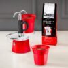 Bialetti Mini Express 2tz Czerwona + 2 filiżanki - obrazek 5