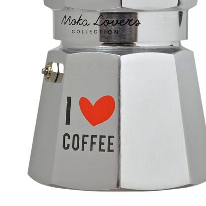 Kawiarka Bialetti Moka Express Love 6tz Srebrna - obrazek 4