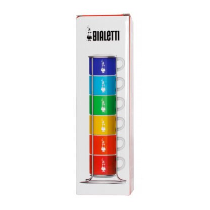 Bialetti Color - Zestaw 6 filiżanek do espresso na stojaku - obrazek 3