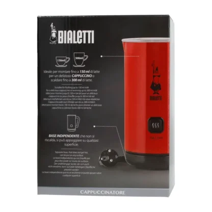Bialetti Milk Frother MKF02 Rosso - Elektryczny spieniacz do mleka Czerwony - obrazek 5