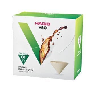 Hario filtry papierowe Misarashi brązowe - V60-01 - Karton 100 Sztuk