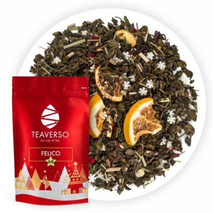 Herbata Zielona Zimowa Teaverso Felico 100g - obrazek 2