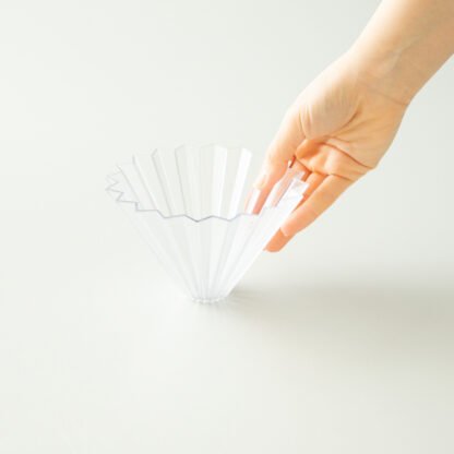 ORIGAMI Dripper AIR M z żywicy AS Przezroczysty - obrazek 3