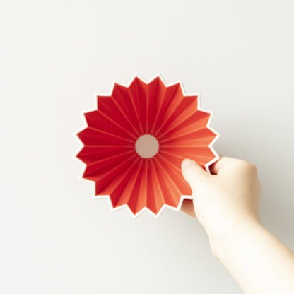ORIGAMI Dripper Ceramiczny S Czerwony - obrazek 5