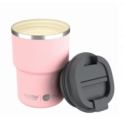 Asobu - Pick Me Up Różowy - Kubek termiczny 380 ml - obrazek 2