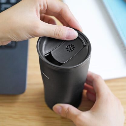 Hario - Insulated Mug - Kubek termiczny czarny 300ml - obrazek 2