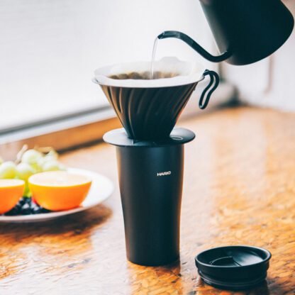 Hario - Insulated Mug - Kubek termiczny czarny 300ml - obrazek 3