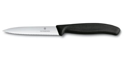 Nóż Victorinox Swiss Classic Czarny 6.7733 Ostrze Ząbkowane 10 cm - obrazek 3
