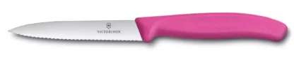 Nóż Victorinox Swiss Classic Różowy 6.7736.L5 Ostrze Ząbkowane 10 cm - obrazek 3