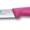 Nóż Victorinox Swiss Classic Różowy 6.7836.L115 Ostrze Ząbkowane 11 cm - obrazek 3