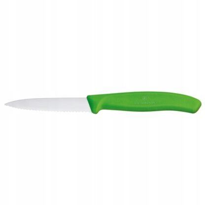 Nóż Victorinox Swiss Classic Zielony 6.7636.L114 Ostrze Ząbkowane 8 cm