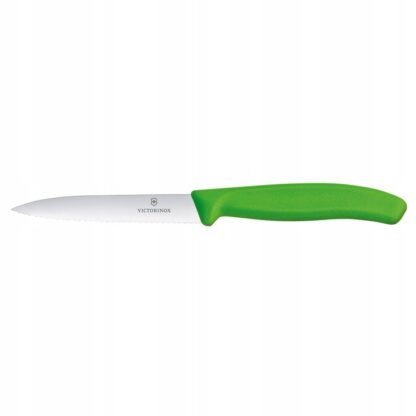 Nóż Victorinox Swiss Classic Zielony 6.7736.L4 Ostrze Ząbkowane 10 cm
