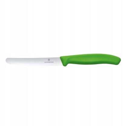 Nóż Victorinox Swiss Classic Zielony 6.7836.L114 Ostrze Ząbkowane 11 cm