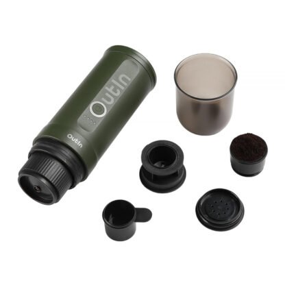 Outin - Nano Espresso Maker - Przenośny ekspres Forest Green - obrazek 3